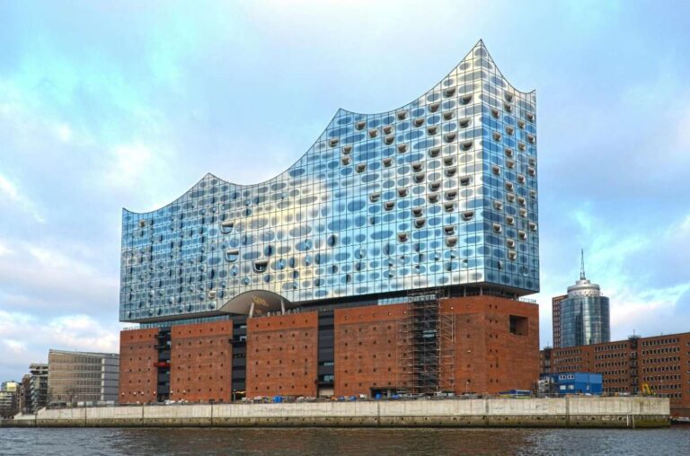 Elbphilharmonie concert hall with its striking glass facade