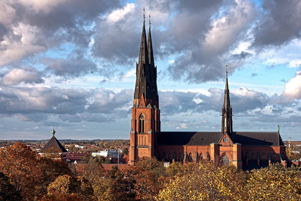 Church of Uppsala in Sweden